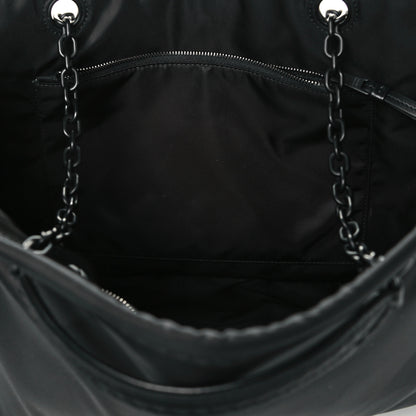 Prada Tessuto Nylon Chain Tote Black 9 of 12