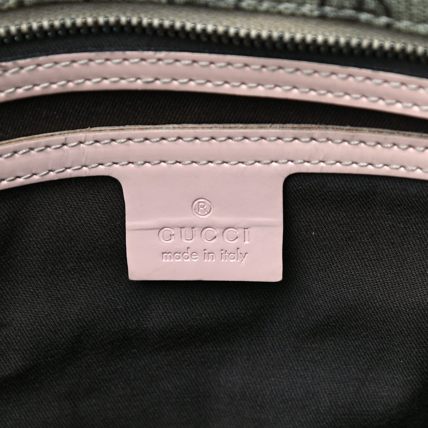 Gucci GG Supreme Monogram Medium Zippered Shopping Tote Pink 5 of 16