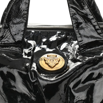 Gucci Patent Medium Hysteria Top Handle Bag Black 8 of 14