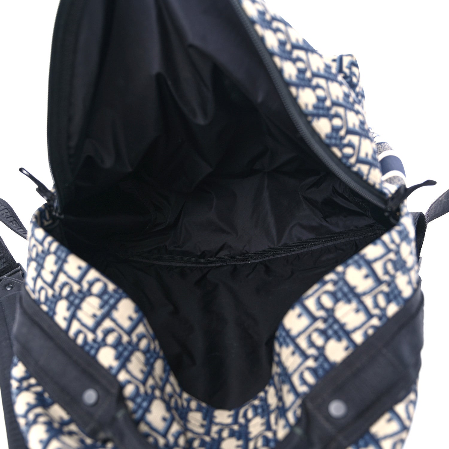Christian Dior Oblique Diortravel Backpack Blue 5 of 13