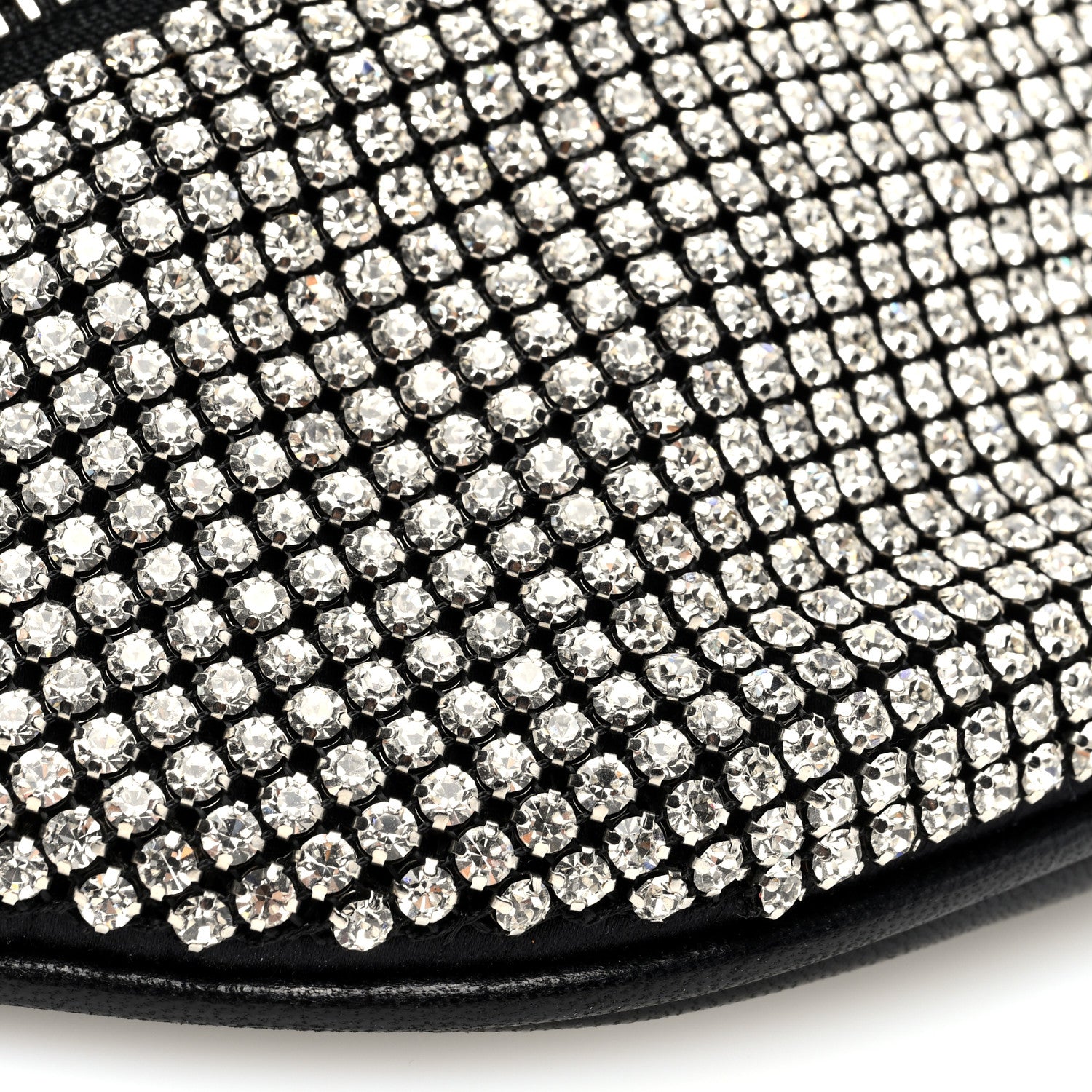 Alexander Wang Rhinestone Mesh Mini Attica Belt Bag Black 8 of 9