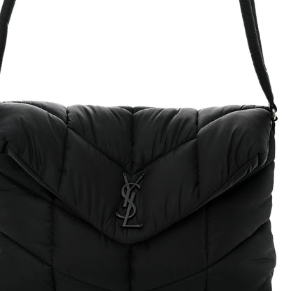 Saint Laurent Econyl Nylon Lou Puffer Messenger Black 7 of 10