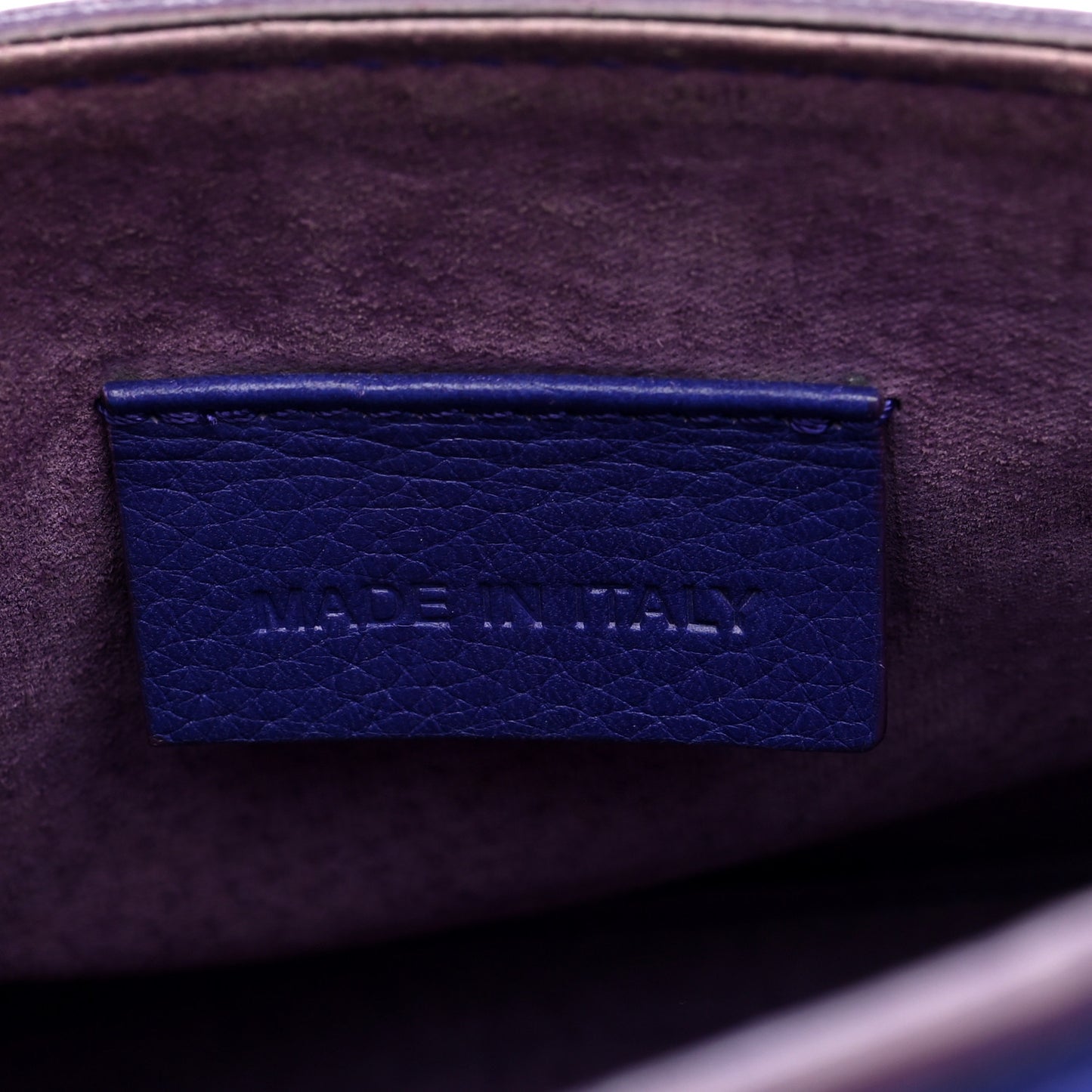 Grain Calfskin Mini Heroine Purple