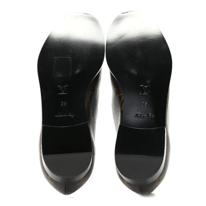 Louis Vuitton Monogram Society Loafers 36 7 of 10