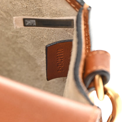 Chloe Calfskin Suede Medium Nile Bracelet Bag Caramel 8 of 19