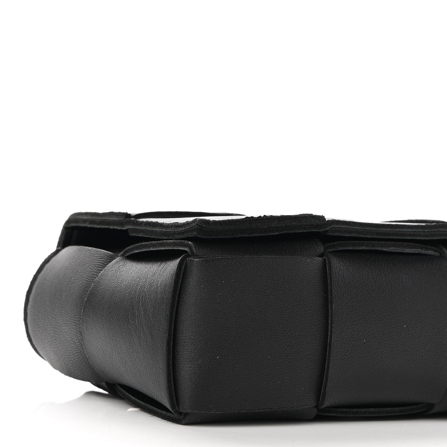 Nappa Maxi Intreccio The Belt Cassette Bag Black