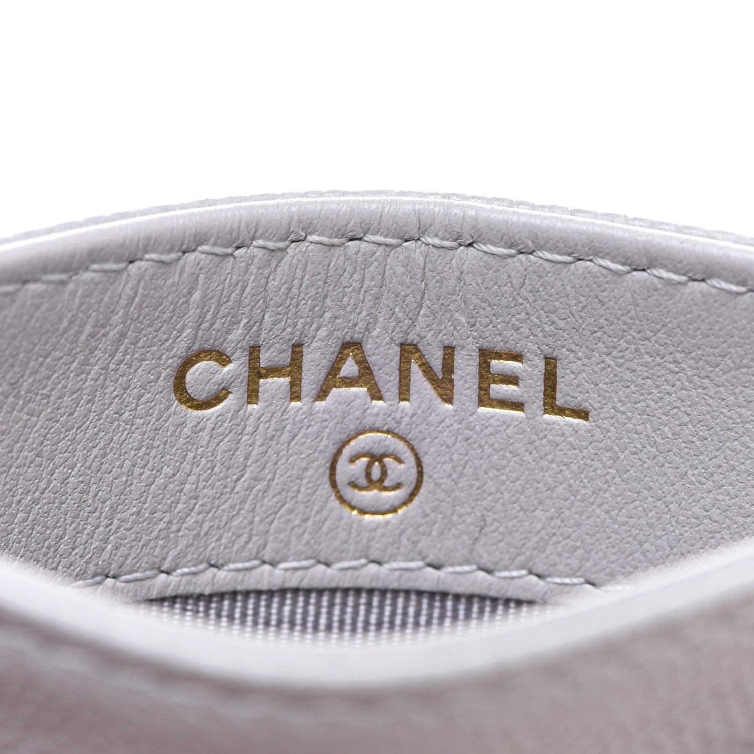 Chanel Caviar Quilted Card Holder Grey 6 of 8