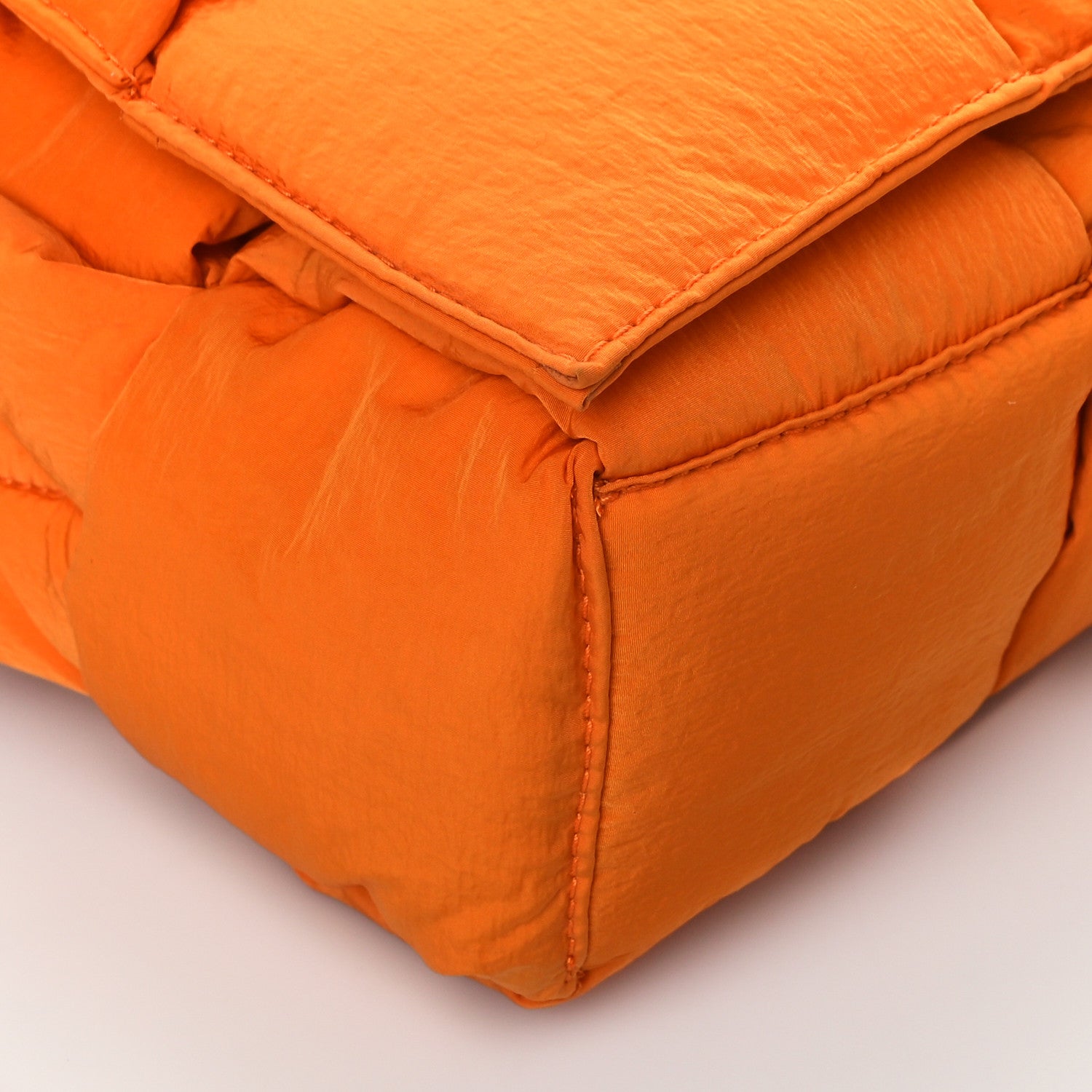 Bottega Veneta Nylon Intrecciato Padded Tech Cassette Bag Orange 10 of 11