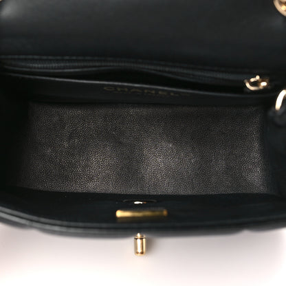 Chanel Lambskin Resin Crystal Square Quilted Mini Monacoco Flap Black 5 of 10