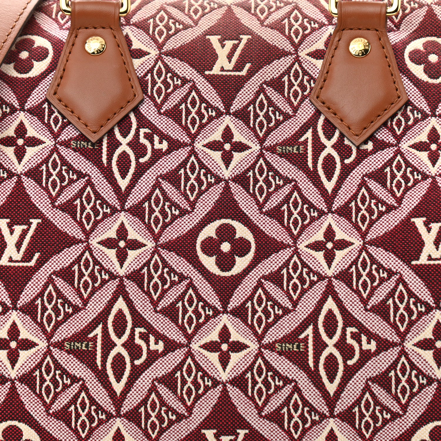 Louis Vuitton Jacquard Since 1854 Speedy Bandouliere 25 Bordeaux 8 of 13