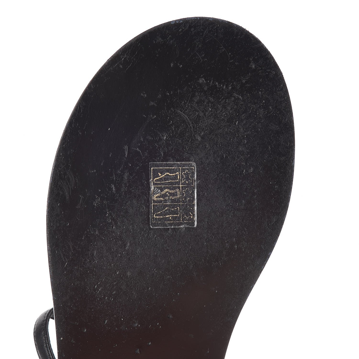 Chanel Lambskin Patent Calfskin CC Chain Thong Sandals 39 Black 11 of 13