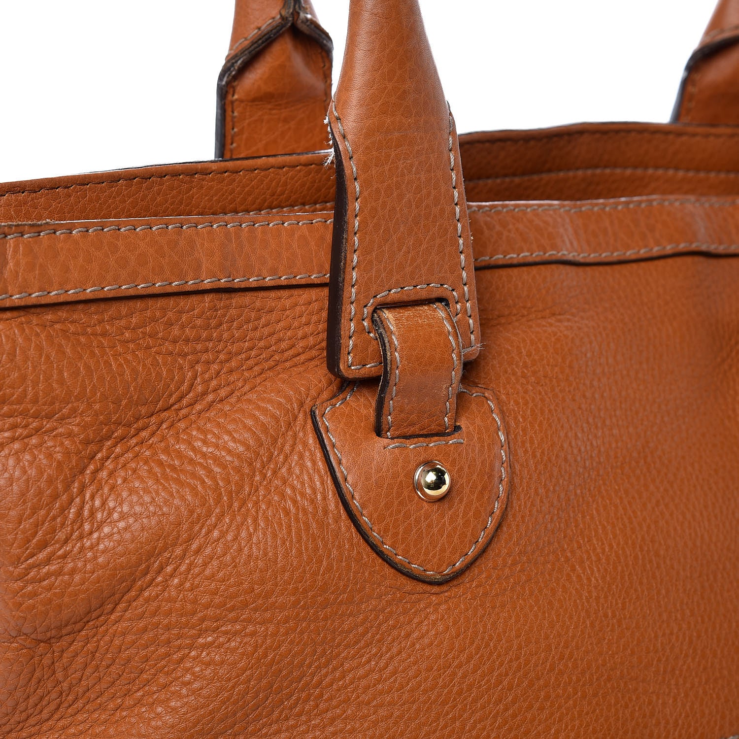 Gucci Calfskin Web Medium Heritage Tote Tan 21 of 25