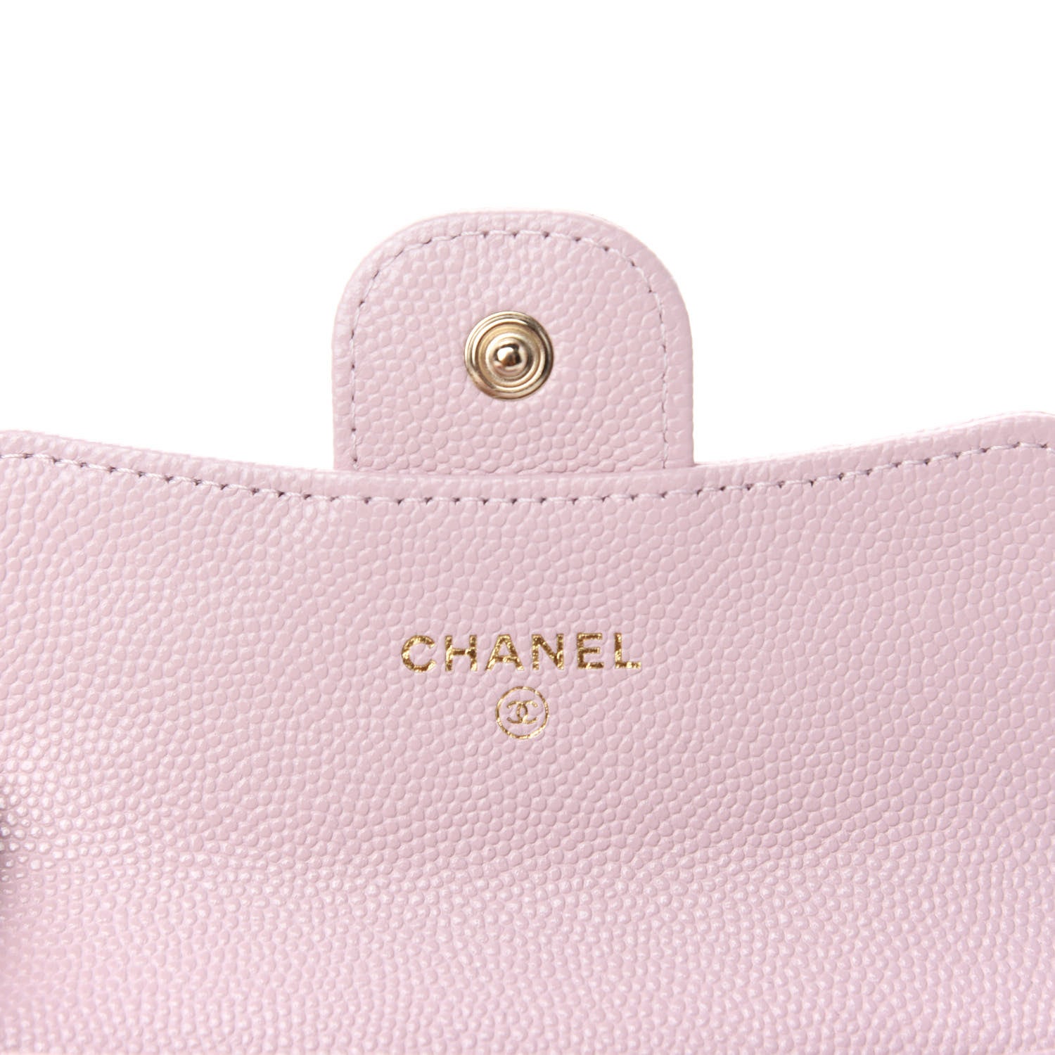 Chanel Caviar Quilted Flap Card Holder Wallet Light Pink 6 of 9