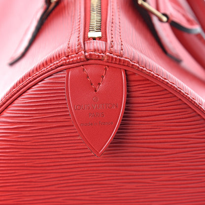 Louis Vuitton Epi Speedy 30 Castillan Red 8 of 8