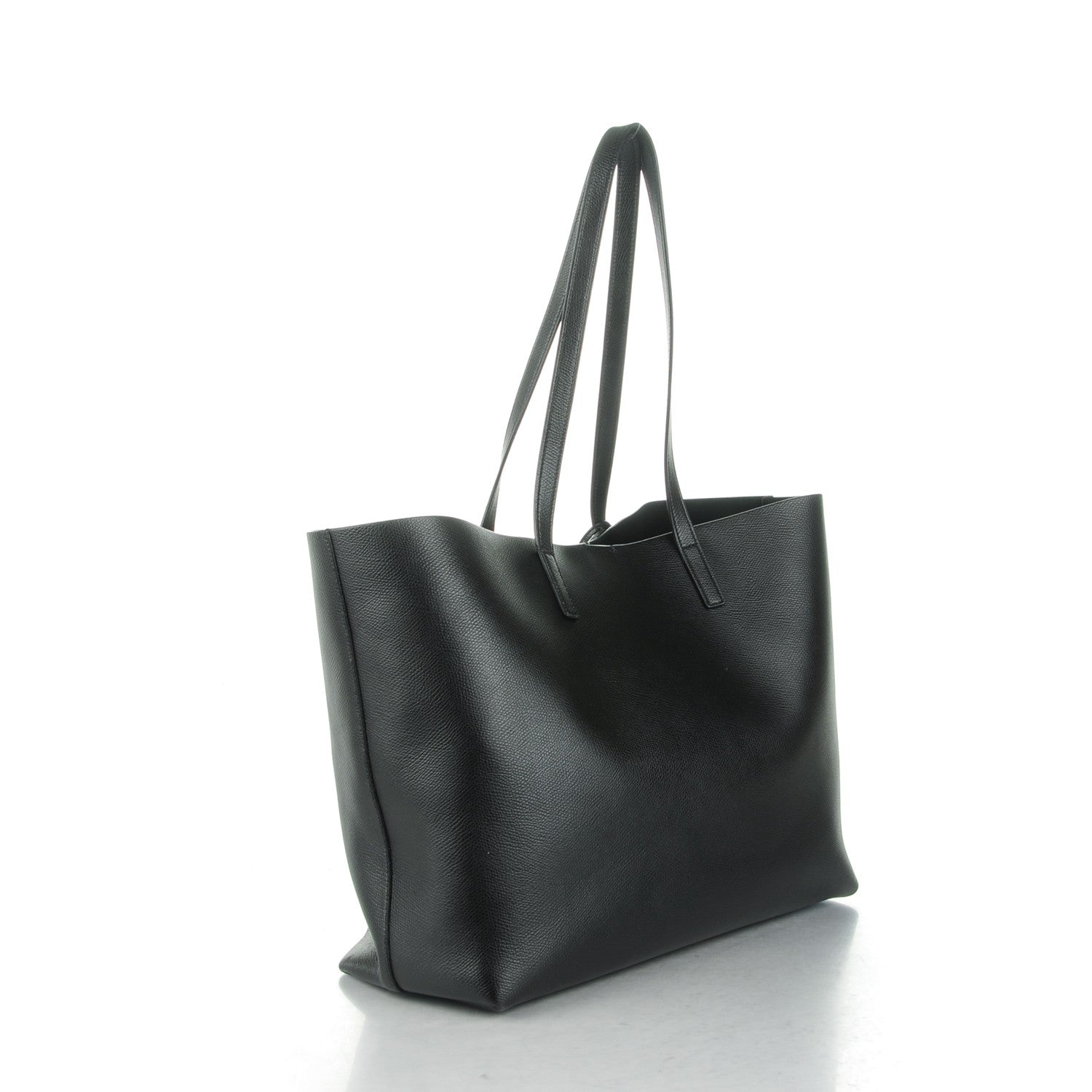 Saint Laurent Calfskin Large Shopping Tote Black 3 of 7