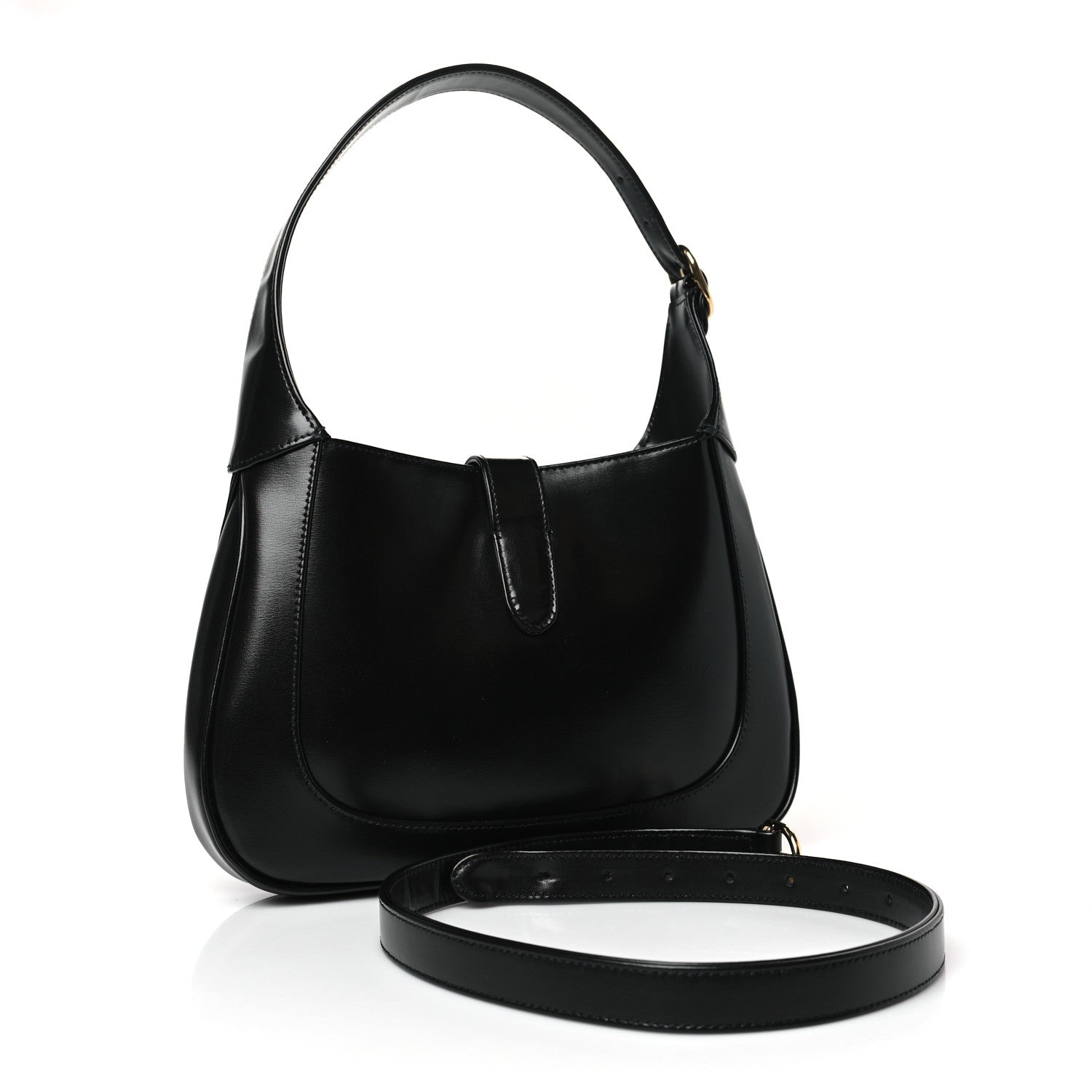 Gucci Boarded Dyana Lux Calfskin Small Jackie 1961 Hobo Black 3 of 9
