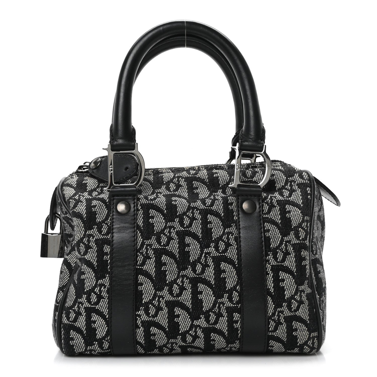 Christian Dior Monogram Small Boston Black 1 of 10