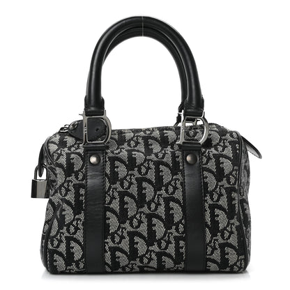 Christian Dior Monogram Small Boston Black 1 of 10