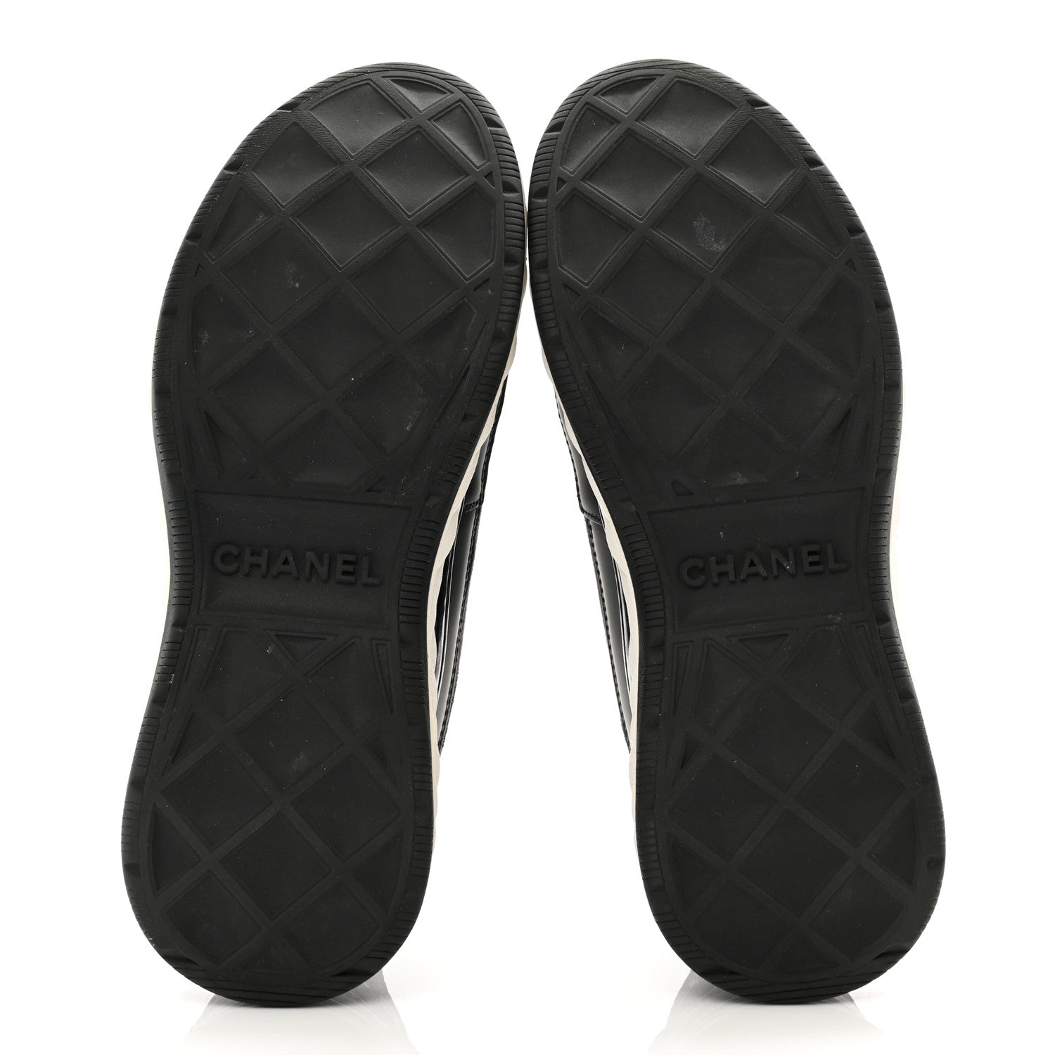 Chanel Velvet Calfskin Mixed Fibers CC Sneakers 36.5 Black 5 of 10
