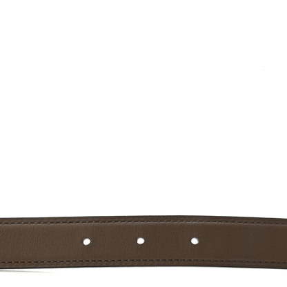 Hermes Swift Epsom 24mm Gamma Belt 75 Etoupe White 3 of 5