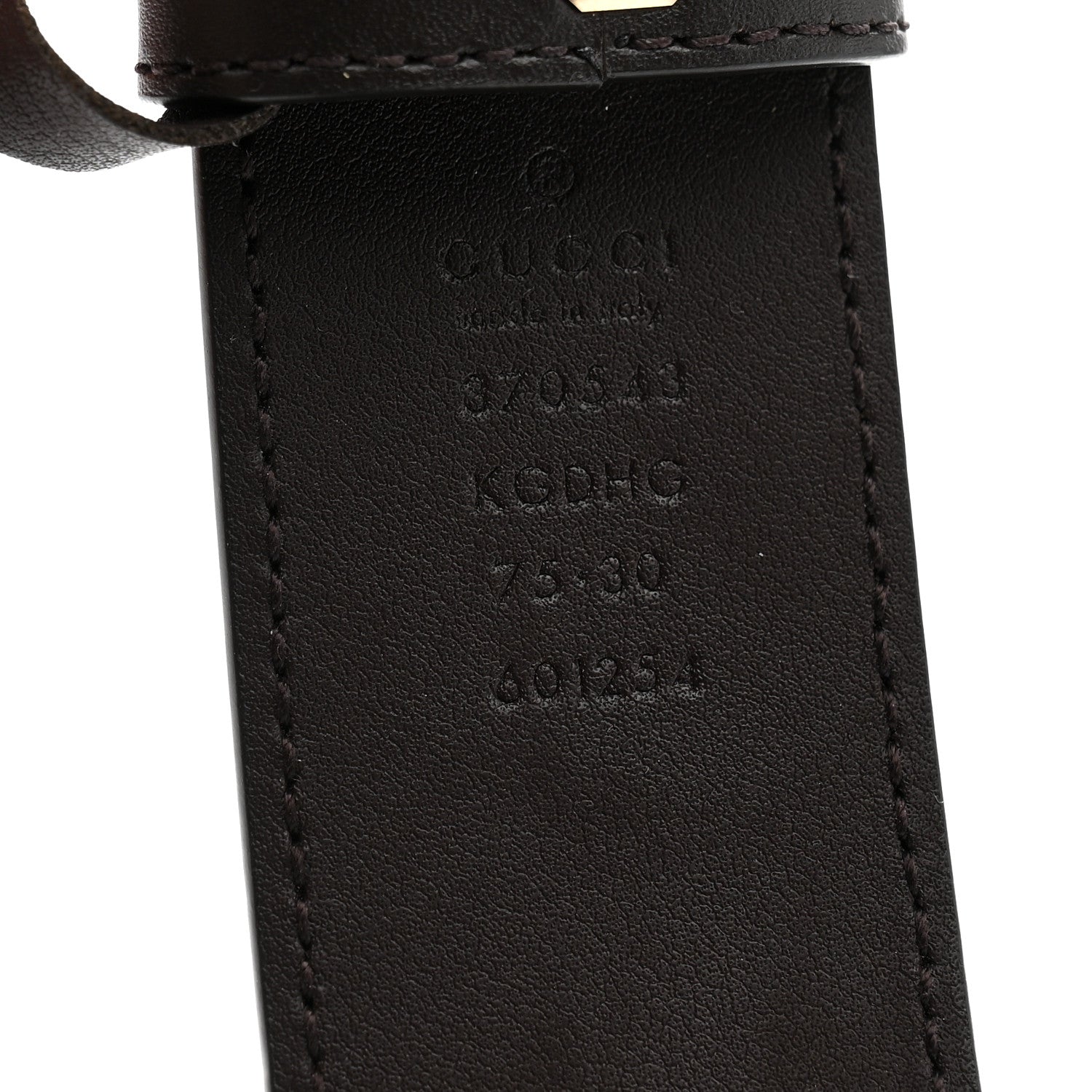 Gucci GG Supreme Monogram Interlocking G 37mm Belt 75 30 Beige Ebony 3 of 5