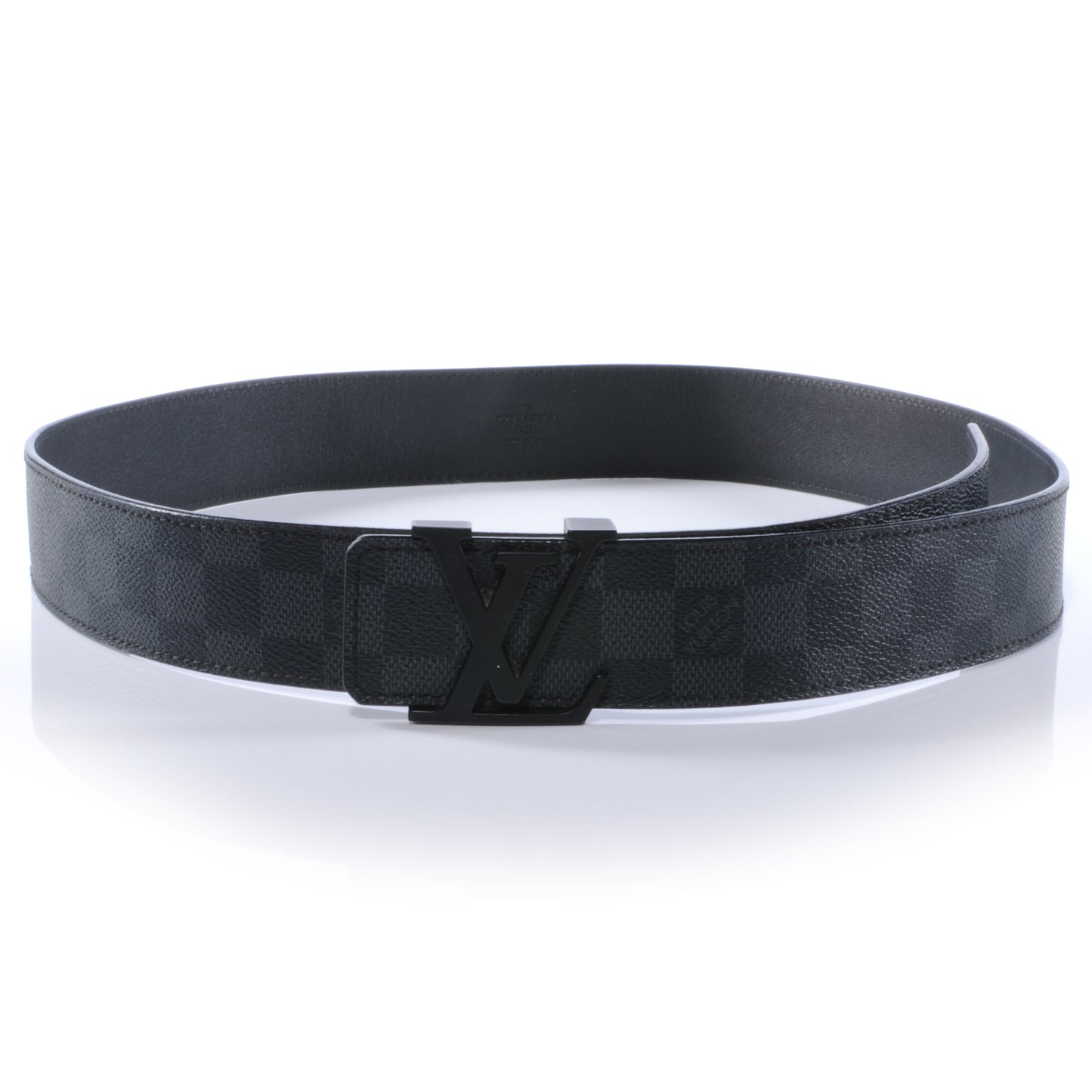 Damier Graphite LV Initiales Belt 100 40