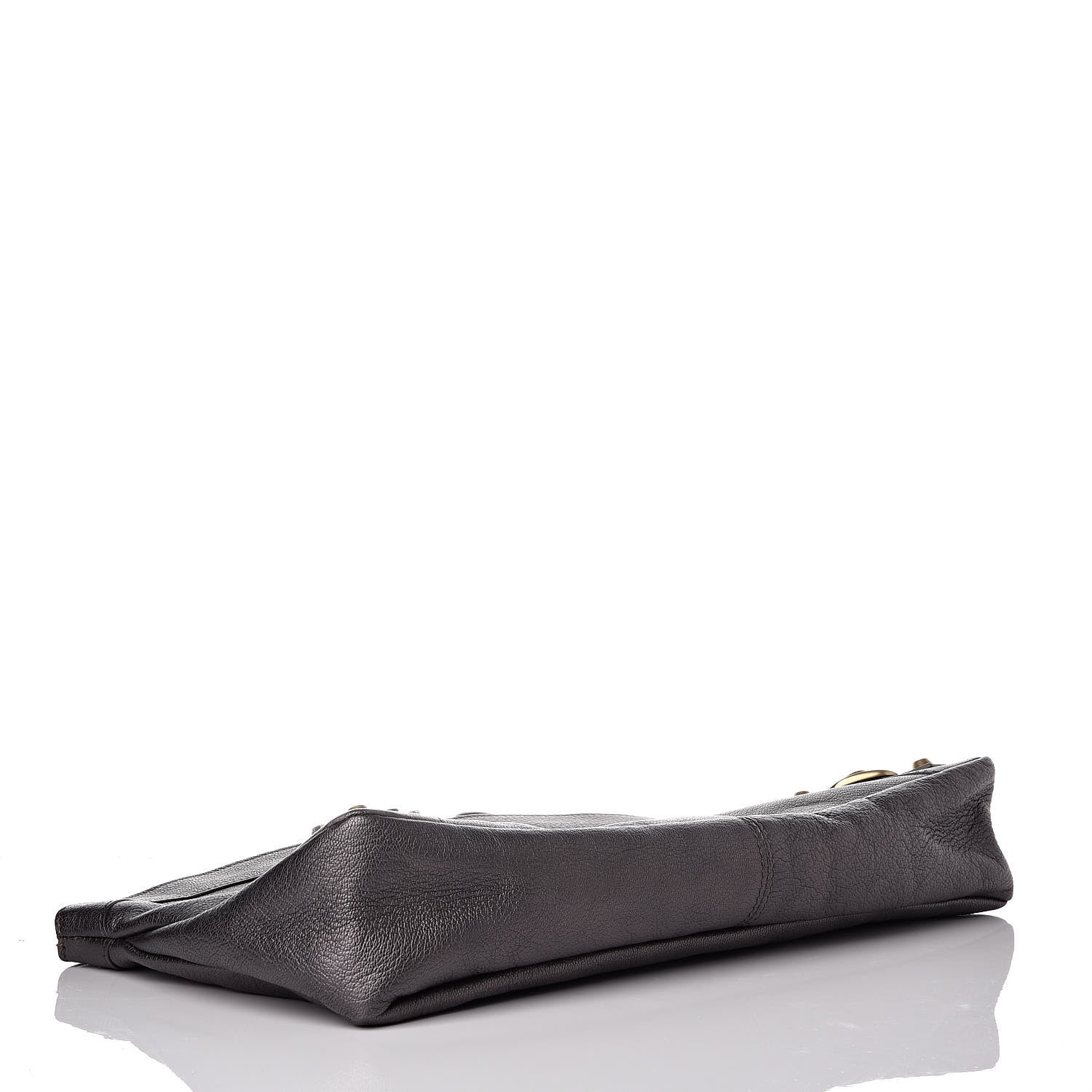 Balenciaga Chevre Classic Gold Hardware Premier Clutch Bronze 4 of 9