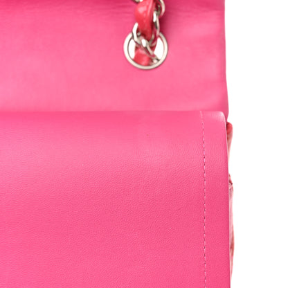 Chanel Patent Quilted Jumbo Double Flap Pink 14 of 22