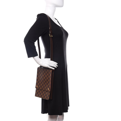 Louis Vuitton Damier Ebene Portobello Travel Shoulder Bag 2 of 9