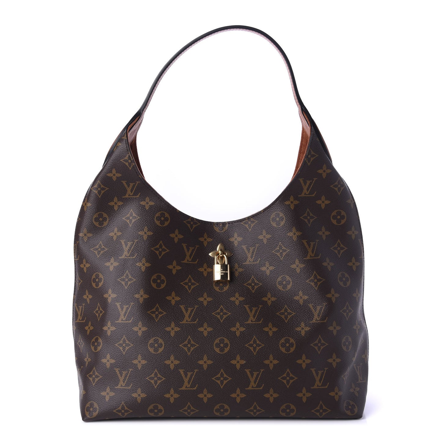 Monogram Flower Hobo Caramel