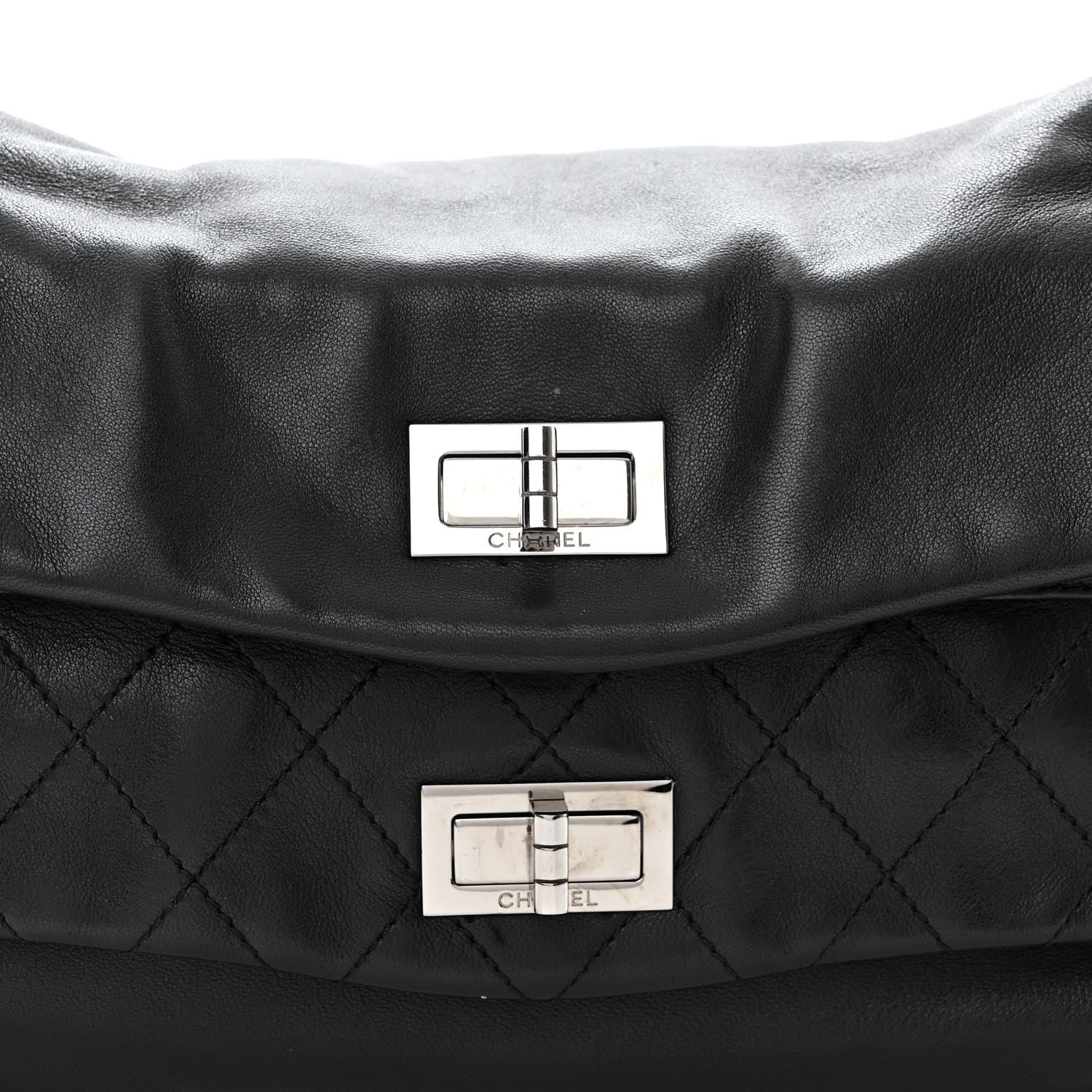 Chanel Lambskin Jumbo Mademoiselle Double Flap Black 8 of 11