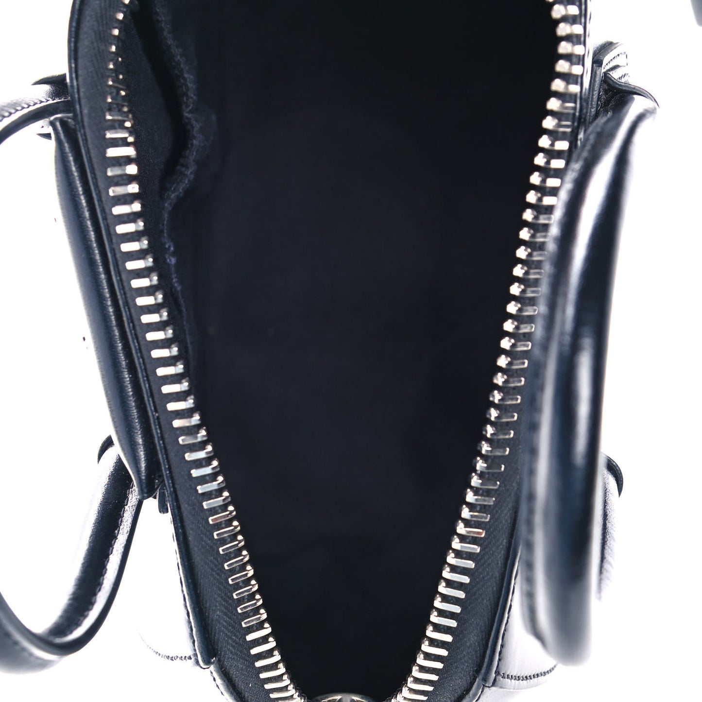 Shiny Lord Calfskin Mini Antigona Black