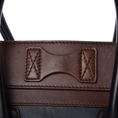 Celine Smooth Calfskin Mini Tri-Color Luggage Navy 12 of 17