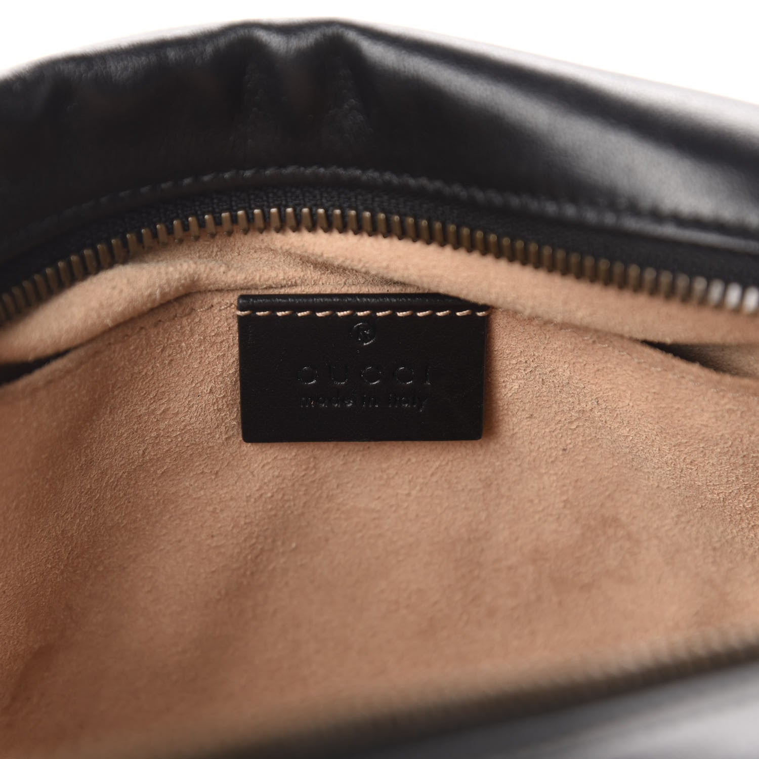 Gucci Calfskin Matelasse Small GG Marmont Chain Shoulder Bag Black 8 of 14