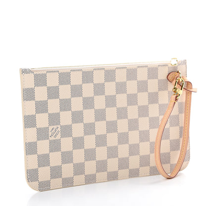 Louis Vuitton Damier Azur Neverfull MM GM Pochette 2 of 8