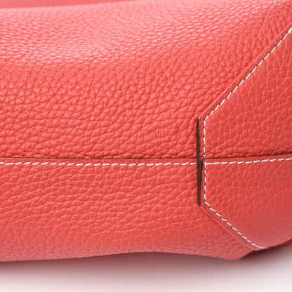 Hermes Taurillon Clemence Double Sens 45 Reversible Tote Rubis Bougainvillea 11 of 12