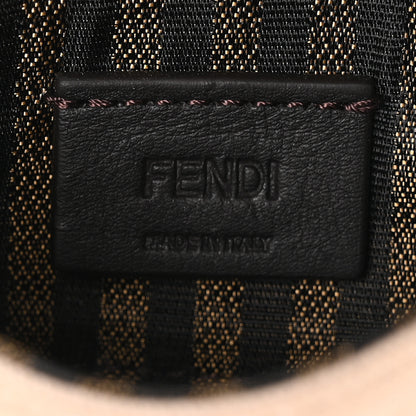 Fendi Canvas Vitello King FF Embroidered Nano Maxi Buckle Baguette Charm Nuvola 6 of 10