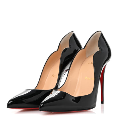 Christian Louboutin Patent Hot Chick 100 Pumps 37 Black 4 of 9