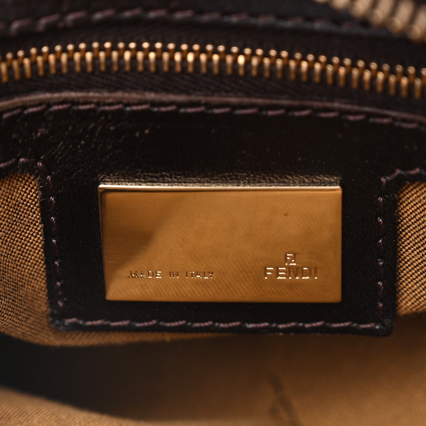 Zucca Laminated Vachetta Small Chef Hobo Tobacco