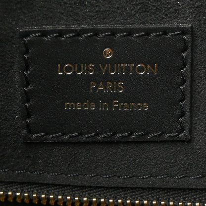 Louis Vuitton Calfskin Monogram Fold Tote PM Cream Khaki Black 6 of 9