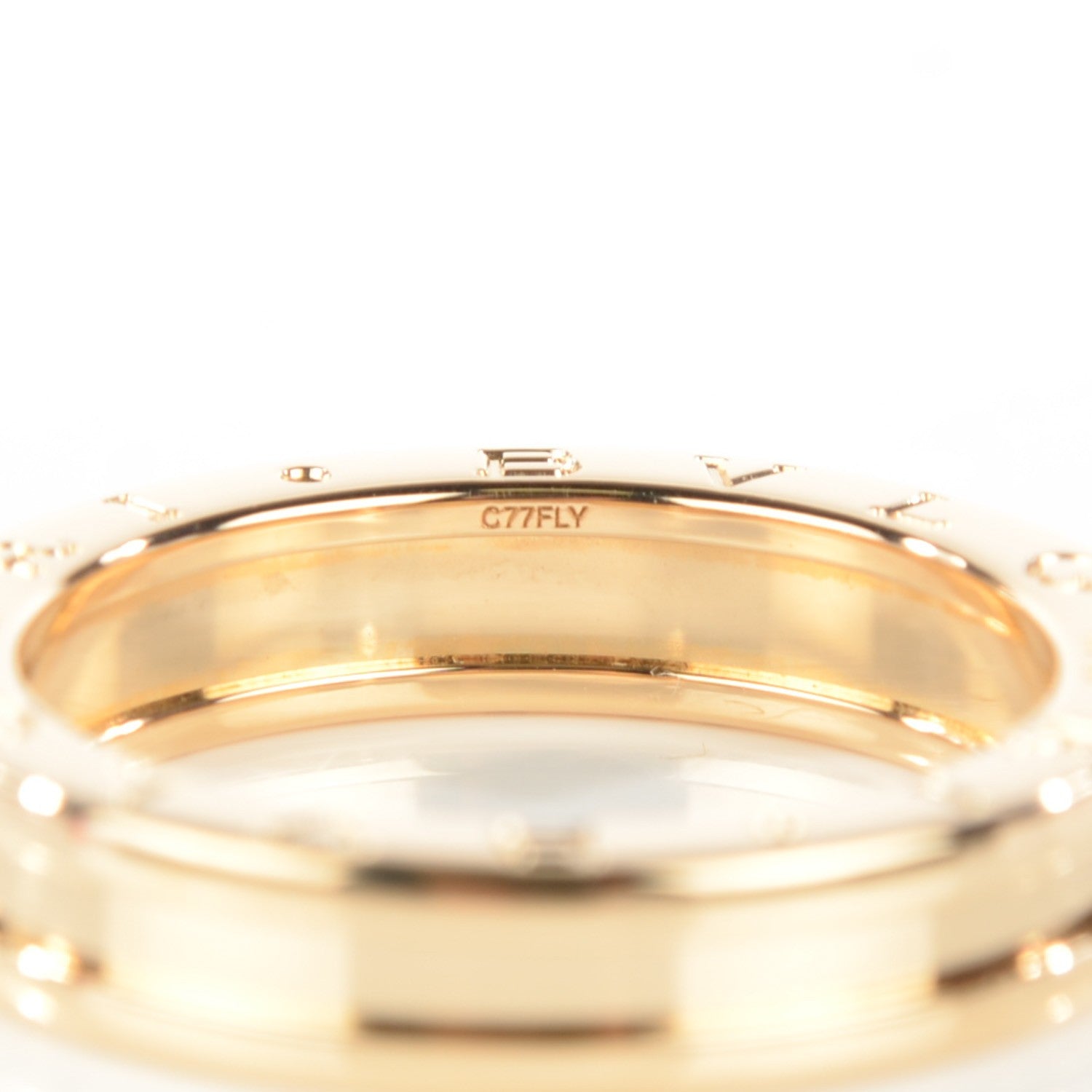 Bulgari 18K Yellow Gold B.Zero1 Ring 60 9.25 6 of 7