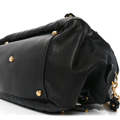 Marc Jacobs Calfskin Quilted Dita Duffle Bag Black 8 of 8