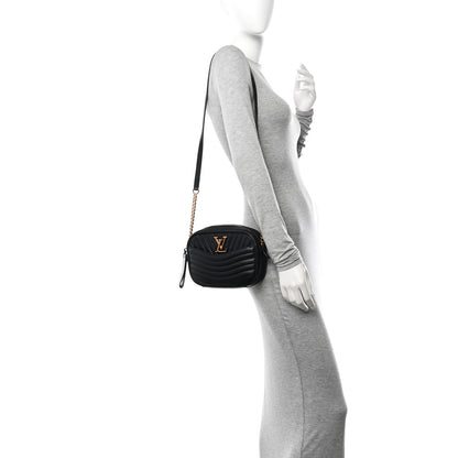 Louis Vuitton Calfskin New Wave Camera Bag Black 2 of 12