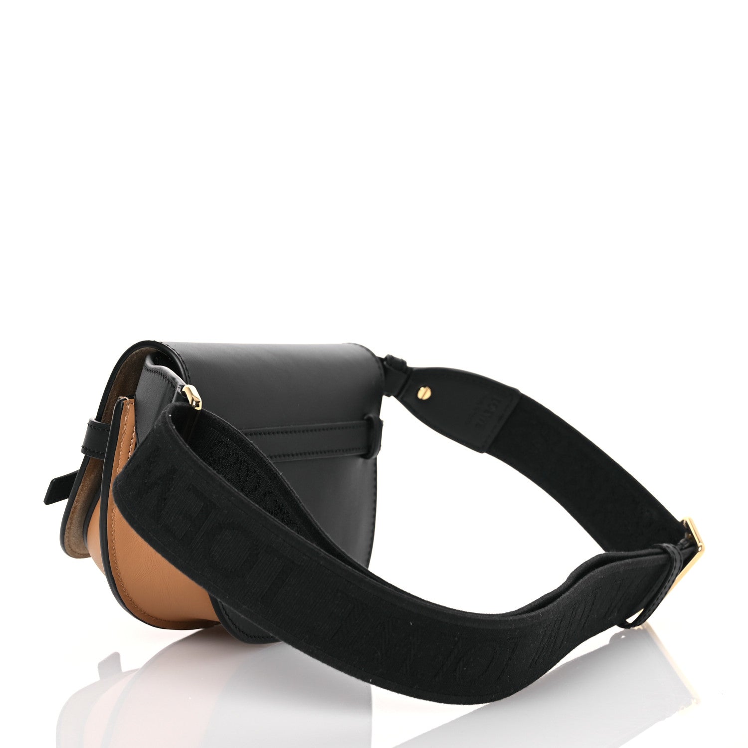 Loewe Calfskin Jacquard Mini Gate Dual Bag Black Warm Desert 3 of 12