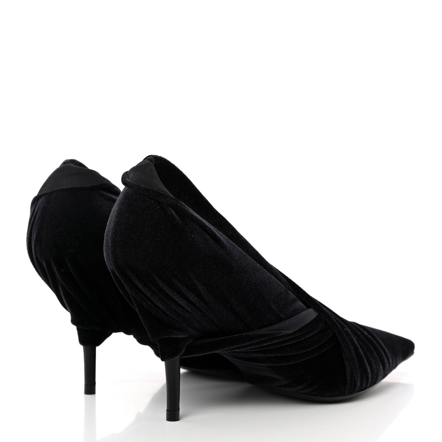 Balenciaga Technical Jersey Knife Pointed Pumps 38 Black 4 of 13