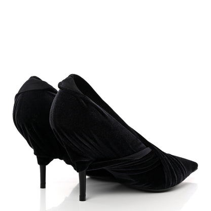 Balenciaga Technical Jersey Knife Pointed Pumps 38 Black 4 of 13
