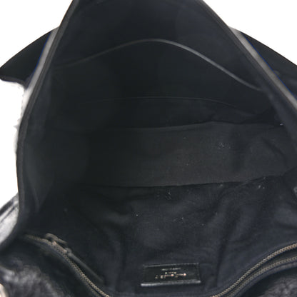 Saint Laurent Crinkled Calfskin Matelasse Monogram Large Niki Chain Satchel Black 5 of 13