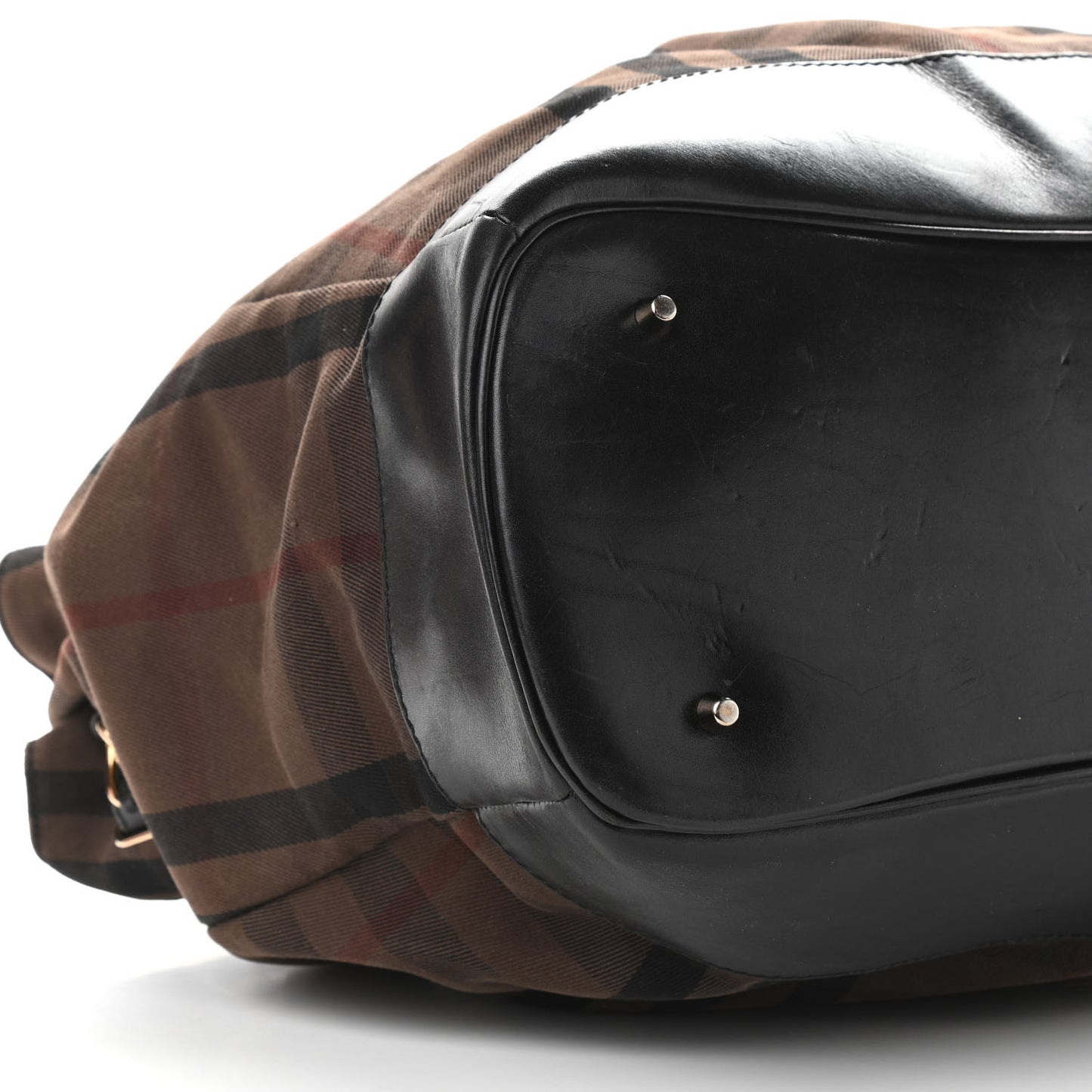 Smoked Check Chain Strap Hobo BLACK