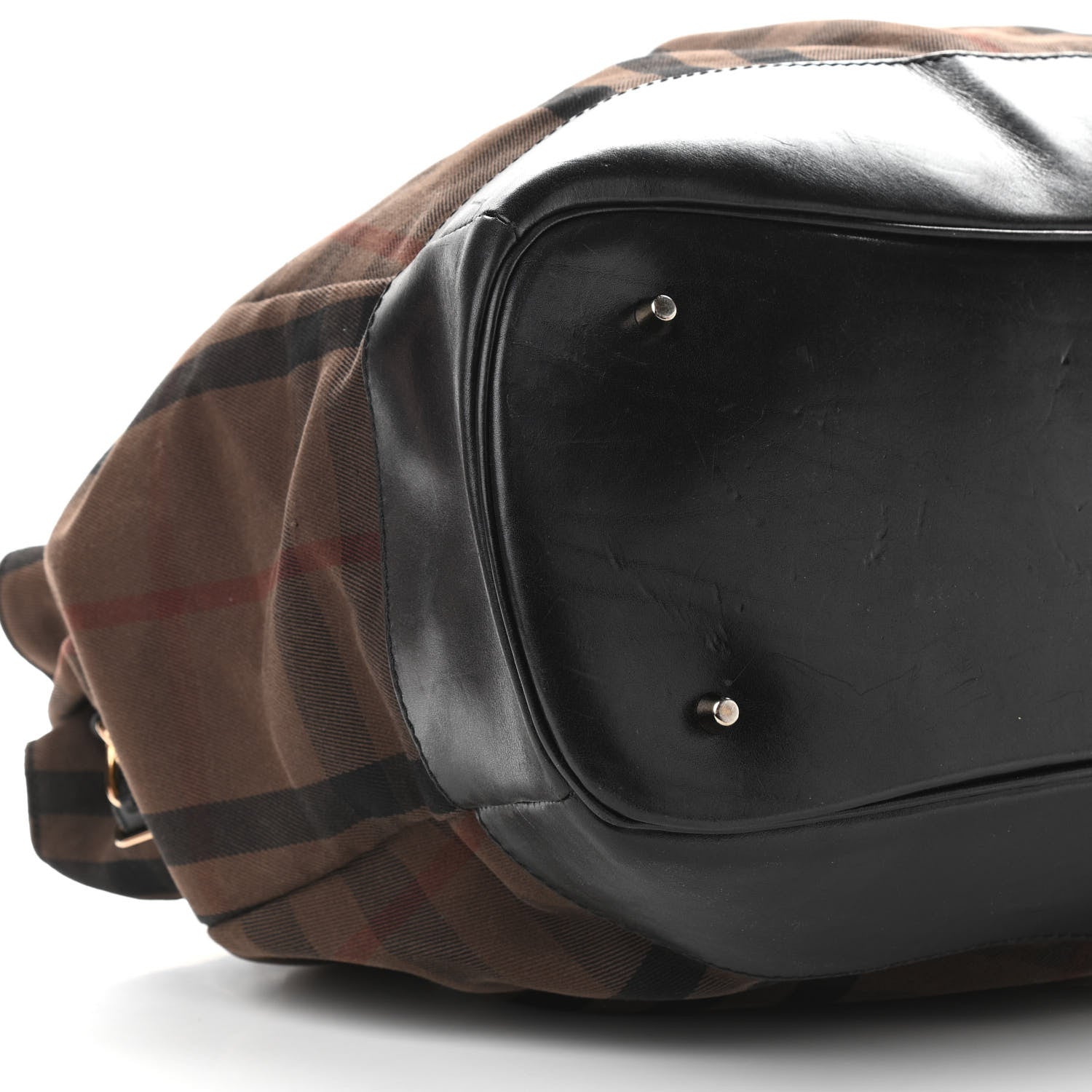 Burberry Smoked Check Chain Strap Hobo BLACK 11 of 14