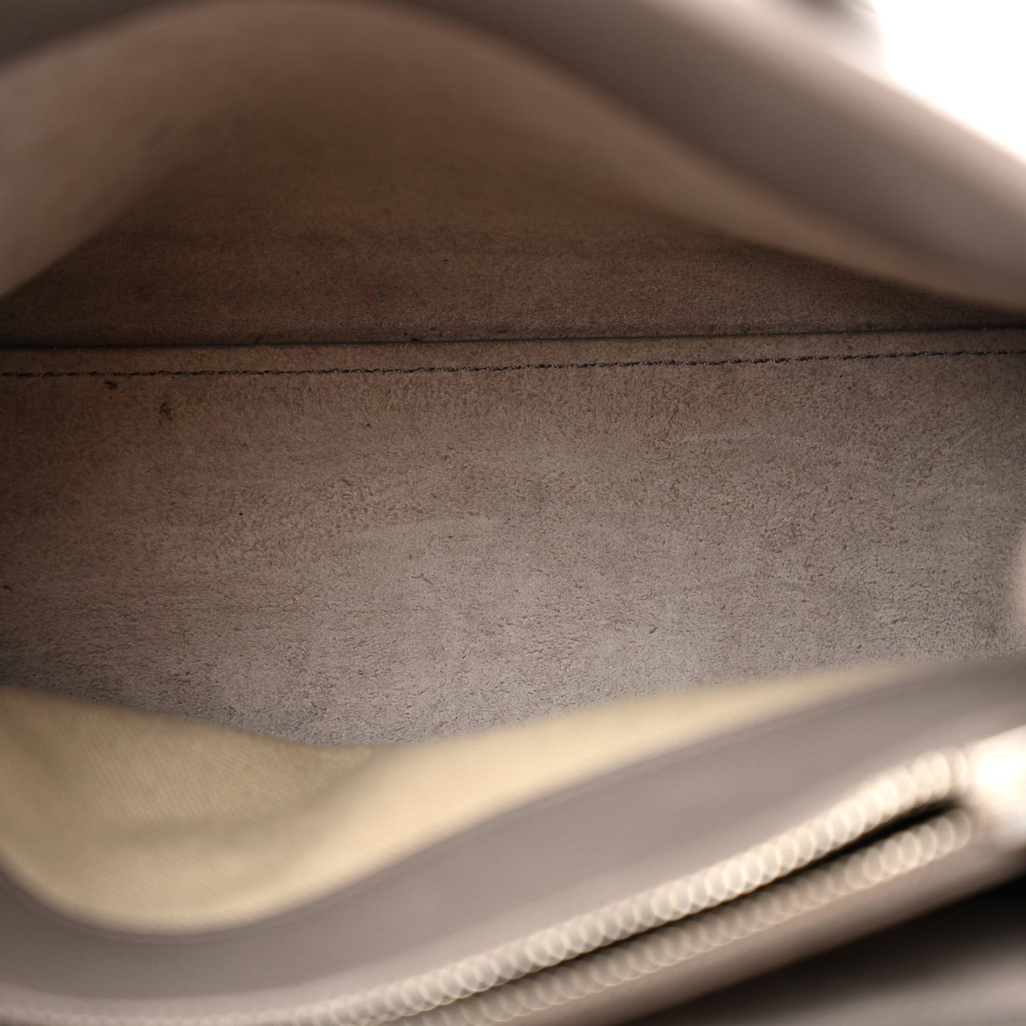 Grained Calfskin Nano Supple Sac De Jour Fog